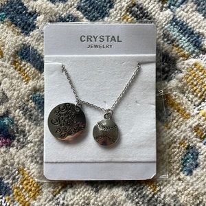 She believed she could do she did softball necklace NWT